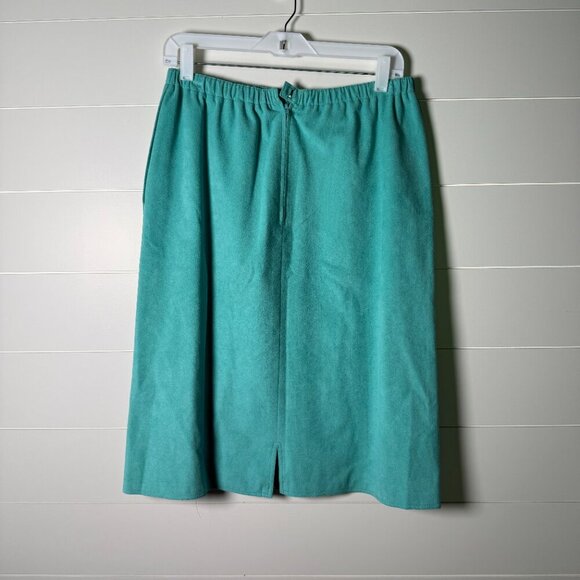 St.Croix Knits Jacket, Blouse, Skirt Set Women's Wool Ultrasuede Cardigan 12, 36 - Picture 8 of 15